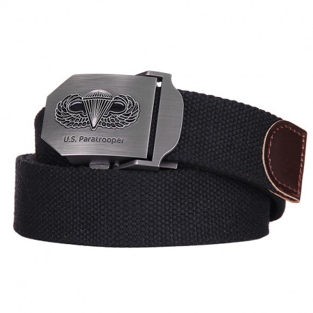 101 INC - Ceinture en tissus style 11 U.S. Paratrooper - NOIR