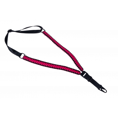 SWISS ARMS - Sangle en PARACORDE 1 Point - NOIR/ROSE SWISS ARMS - Sangle en PARACORDE 1 Point - NOIR/ROSE