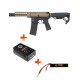 SAIGO DEFENSE - Pack M4 KENJI long NOIR + batterie lipo 11,1V + chargeur de batterie
