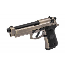 NUPROL - Réplique Pistolet Airsoft RAVEN R9 GBB Gaz - ALU BROSSE