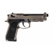 NUPROL - Réplique Pistolet Airsoft RAVEN EU17 GBB Gaz - SILVER/NOIR