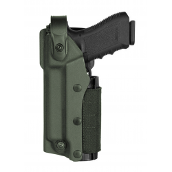 VEGA HOLSTER - Holster droitier Zoom VKZ8 pour GLOCK 17/18/19/22/23 avec lampe/laser - TAN