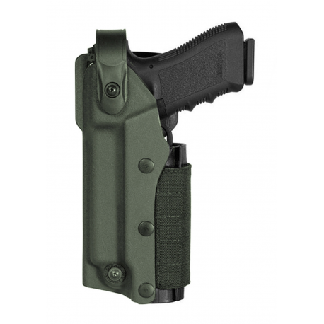 VEGA HOLSTER - Holster droitier Zoom VKZ8 pour GLOCK 17/18/19/22/23 avec lampe/laser - TAN VEGA HOLSTER - Holster droitier Zoom VKZ8 pour GLOCK 17/18/19/22/23 avec lampe/laser - TAN