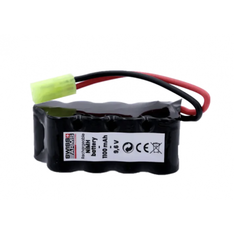 SWISS ARMS - Batterie NimH 1100mAh 9,6V pour M249 SWISS ARMS - Batterie NimH 1100mAh 9,6V pour M249
