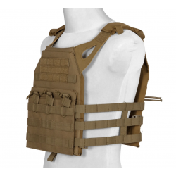 GFC TACTICAL - Gilet Tactique JUMP plate carrier - TAN