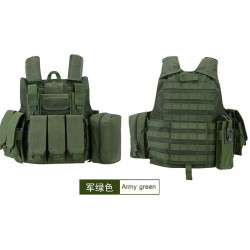 TACTICAL - Gilet Tactique avec poches - OD