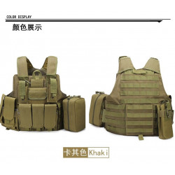 TACTICAL - Gilet Tactique avec poches - OD