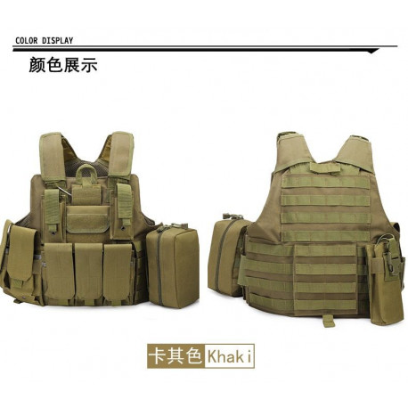 TACTICAL - Gilet Tactique CIRAS avec poches - TAN