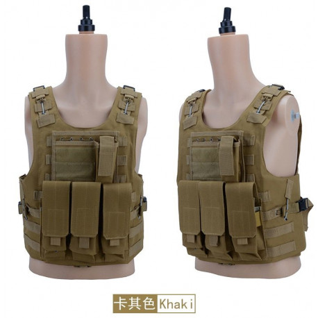 TACTICAL - Gilet Tactique avec poches - TAN