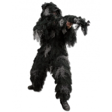 Ghillie Suit neige traitée anti feu pour tenue Sniper