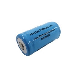 Pile rechargeable 700 mAh CR123A 3,7V