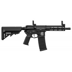 LANCER TACTICAL - Pack Réplique Fusil Airsoft AEG M4 LT-32 GEN2 Pro 7" - NOIR