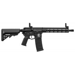 LANCER TACTICAL - Pack Réplique Fusil Airsoft AEG M4 LT-32 GEN2 Pro 10" - NOIR