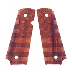 SWISS ARMS - Plaquettes bois pour 1911 - US flag