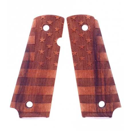 SWISS ARMS - Plaquettes bois pour 1911 - US flag