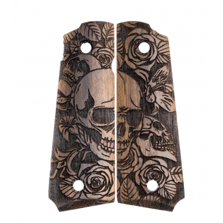 MBT - Plaquettes bois pour 1911 SKULL