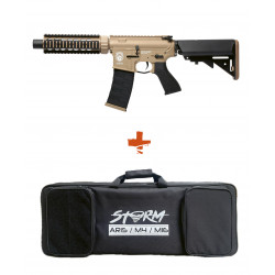 Pack Réplique fusil Airsoft GR4 CQB-S MINI TAN G&G + Housse semi rigide