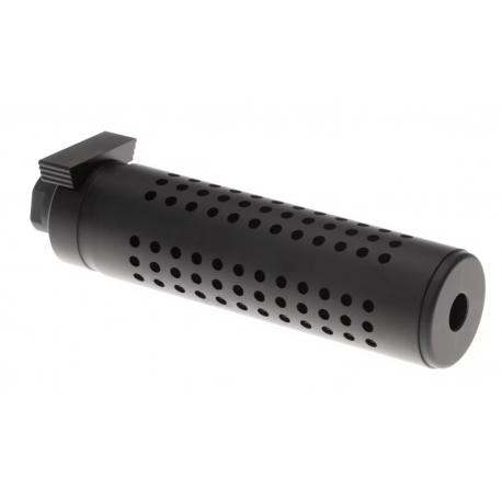 PIRATE ARMS - Silencieux 175mm KAC PDW attache QD + cache flamme - TAN