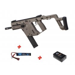 KRYTAC - Pack Réplique Airsoft KRISS VECTOR AEG - Tan