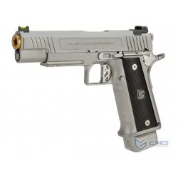 EMG - Réplique Pistolet Airsoft Hi-capa 5.1 DS Salient Arms 2011 Argent GBB/Gaz 