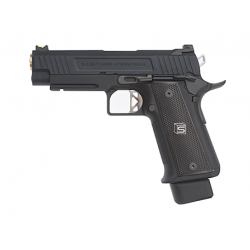 EMG - Réplique Pistolet Airsoft Hi-capa 4.3 Salient Arms EMG 2011 DS GBB/Gaz - NOIR