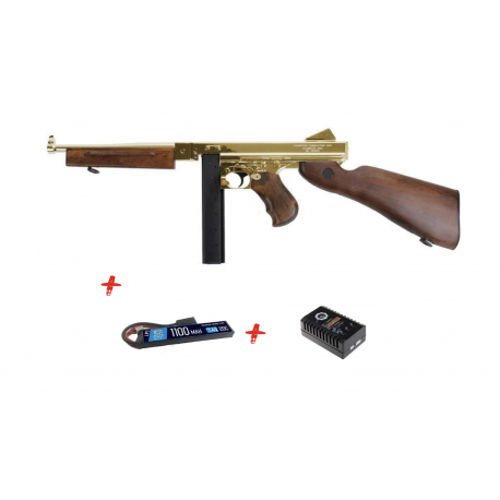 KING ARMS - Thompson 1928 Gold and Real Wood