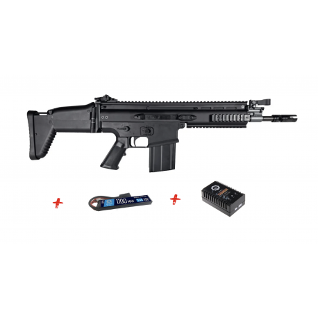 FN HERSTAL - Réplique Fusil Airsoft FN SCAR-H CQC MK17 MOD.0 AEG - NOIR