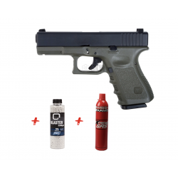 SAIGO DEFENSE - Pack Réplique Airsoft SAIGO 23 MK4 Gaz GBB - OD