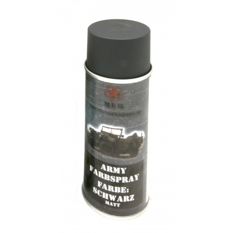 Bombe peinture mate pour réplique 400ml noir