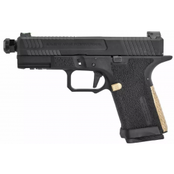 EMG - Réplique Pistolet Airsoft BLU Salient Arms Compact "Steel" GBB/Gaz - NOIR