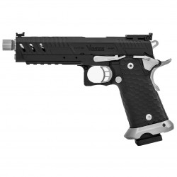 VORSK - Réplique Pistolet Airsoft CS Hi-Capa Vengeance GBB Gaz - Silver Match