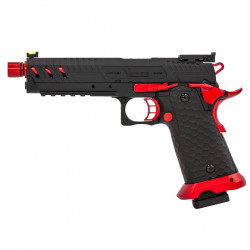 VORSK - Réplique Pistolet Airsoft CS Hi-Capa Vengeance GBB Gaz - RED Match
