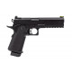 RAVEN - Réplique Pistolet Airsoft Hi-Capa Hex-Comp GBB/Gaz - NOIR