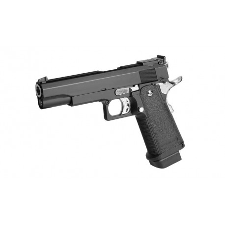 GOLDEN EAGLE - Réplique Pistolet Airsoft Hi-capa  3339 avec mallette GBB/Gaz - NOIR/OR
