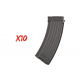 LCT - Pack 10 chargeurs LOW-CAP 70 Billes pour AK-74 AEG - ORANGE 
