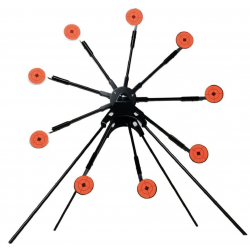 SWISS ARMS - Cibles Métal Roue Rotative 9 Gongs