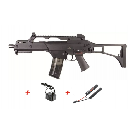 SAIGO DEFENSE - Pack Réplique Airsoft G36C AEG - TAN SAIGO DEFENSE - Pack Réplique Airsoft G36C AEG - TAN