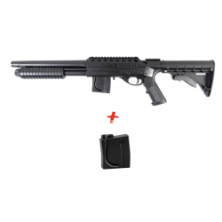 Smith & Wesson - PAck Réplique Fusil Airsoft Fusil à pompe spring M3000 - NOIR