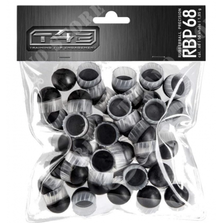 UMAREX - Balles RUB RUBBERBALLS PRECISION T4E Calibre 68 x50 