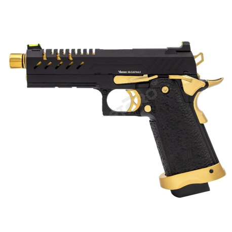 Hi-capa 4.3 Tan/noir Blowback gaz avec point rouge - VORSK
