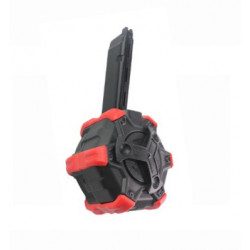DOUBLE BELL - Chargeur Gaz Adaptative Drum pour G17 / AAP-01 - 350 billes