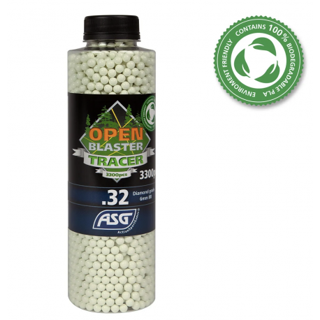 OPEN BLASTER - Billes Traçantes BIO 0,32gr X 3300 OPEN BLASTER - Billes Traçantes BIO 0,32gr X 3300