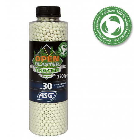 OPEN BLASTER - Billes Traçantes BIO 0,32gr X 3300 OPEN BLASTER - Billes Traçantes BIO 0,32gr X 3300