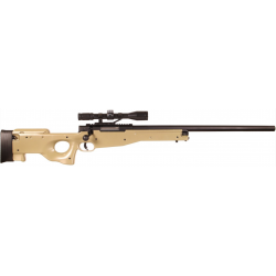 Réplique Airsoft Sniper Mauser SR avec lunette factice - TAN