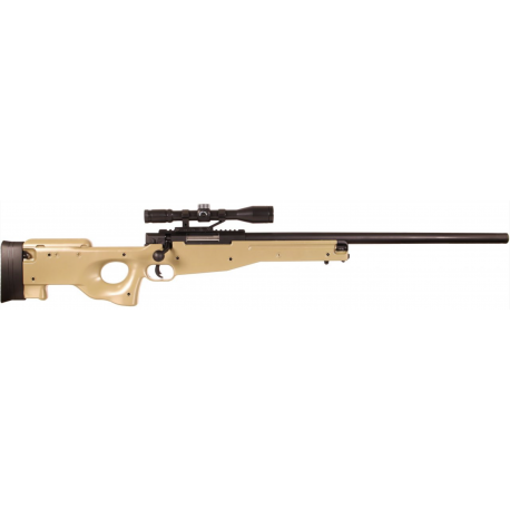 Réplique Airsoft Sniper Mauser SR avec lunette de visée - TAN