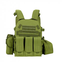 TACTICAL - Gilet Tactique avec poches - OD
