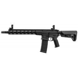 LANCER TACTICAL - Pack Réplique Fusil Airsoft M4 AEG Stalker 12" LT-44 GEN 2 NSR - NOIR