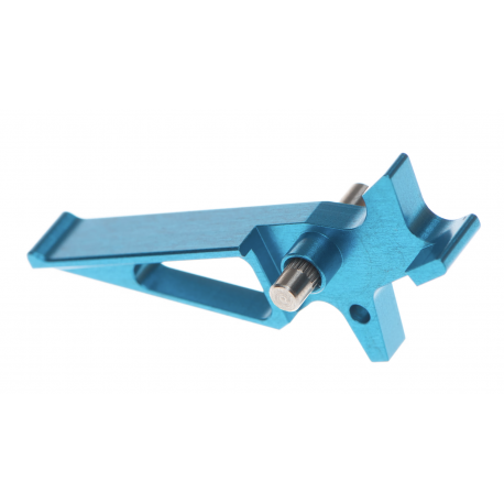 Queue de détente aluminium bleu pour M4 - BIG DRAGON