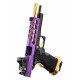 LANCER TACTICAL - Réplique Pistolet Airsoft Hi-Capa 4.3 Stryk GBB/Gaz - VIOLET/OR