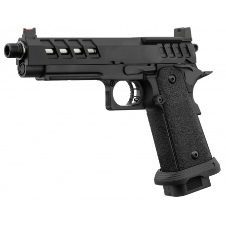 LANCER TACTICAL - Réplique Pistolet Airsoft Hi-Capa 5.1 HERACLES GBB/Gaz - NOIR